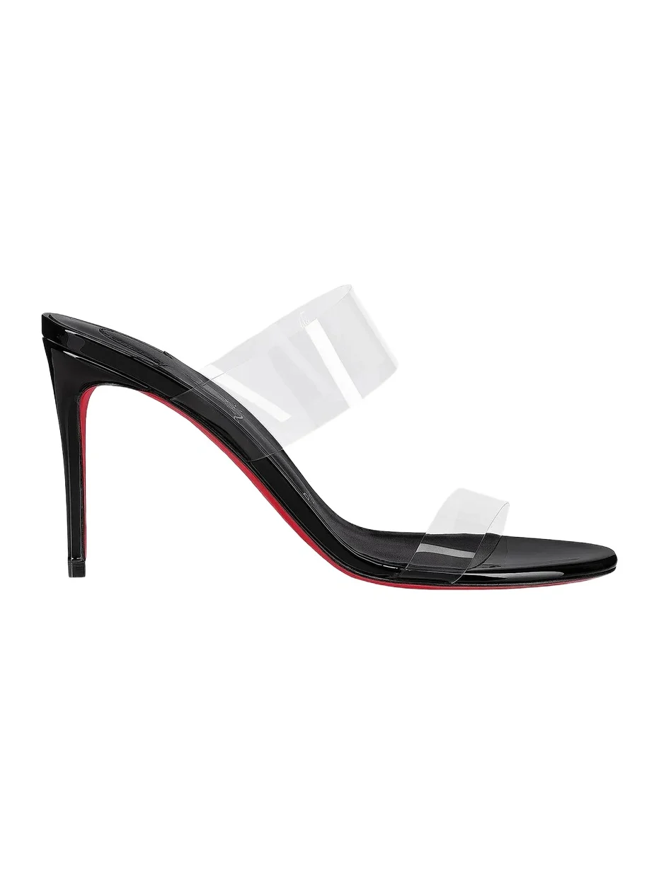 Christian Louboutin Women's Just Nothing 85MM Patent Leather Mules
