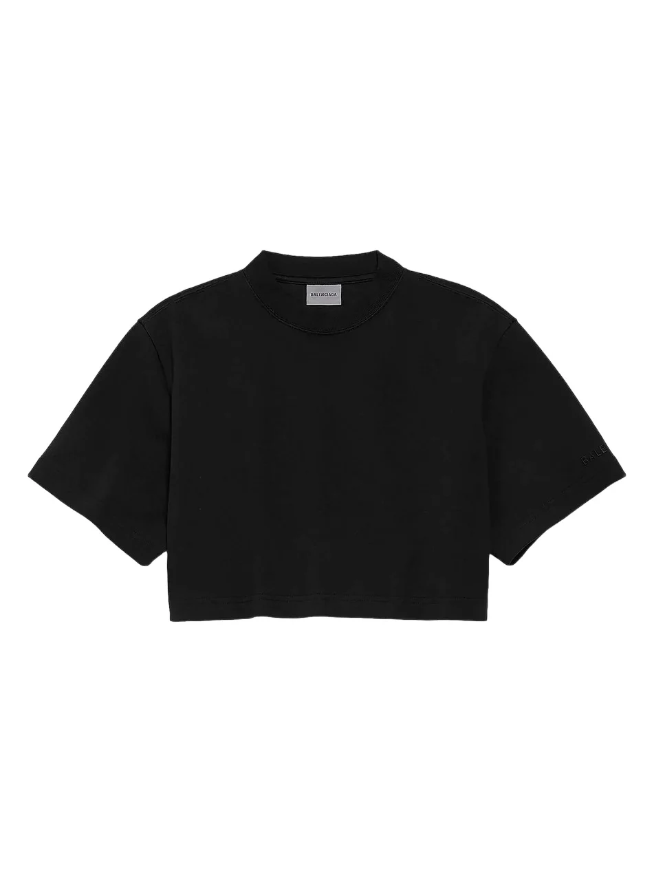 Balenciaga Women's Cropped T-Shirt