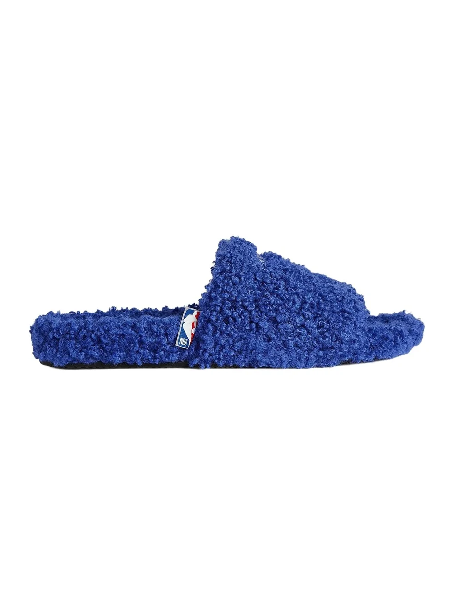 Men's x NBA Collaboration Furry Open Mules Men's x NBA Collaboration Furry Open Mules