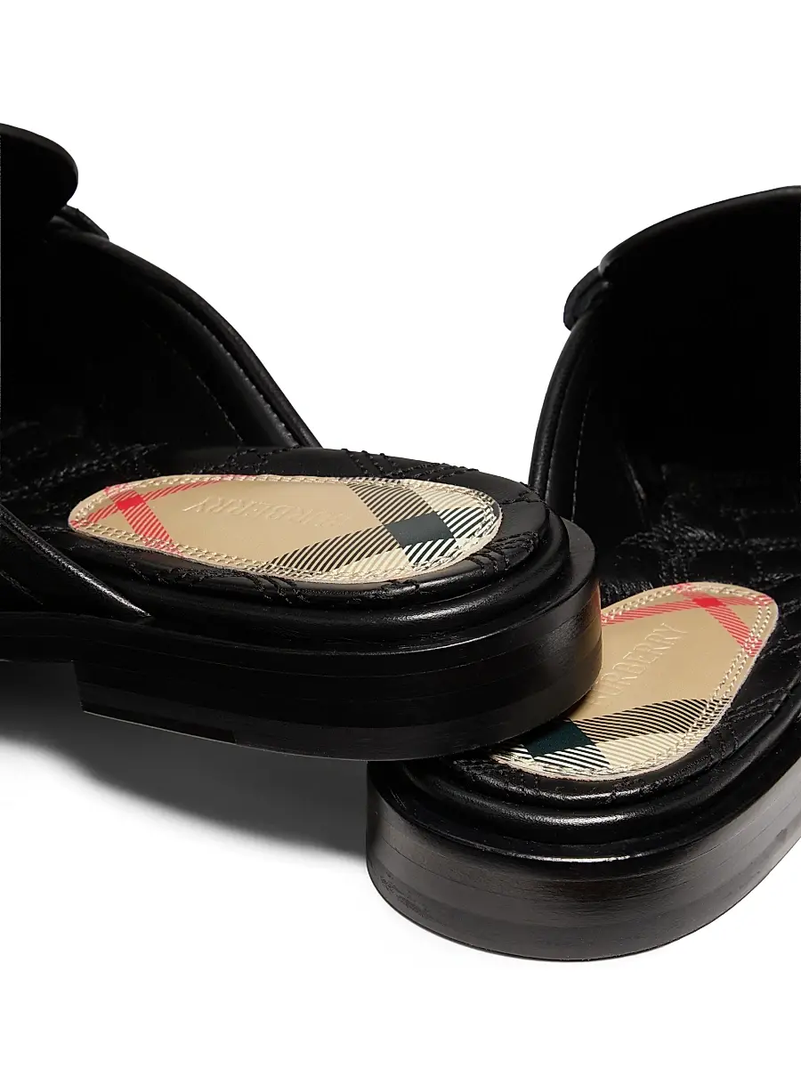 Burberry Women's Cadet Leather Mules | Thumbnail 3 Burberry Women's Cadet Leather Mules | Thumbnail 3