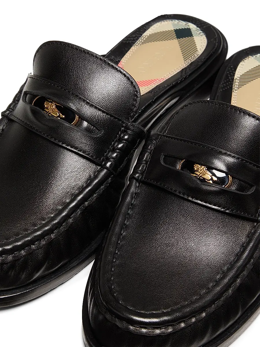 Burberry Women's Cadet Leather Mules | Thumbnail 6 Burberry Women's Cadet Leather Mules | Thumbnail 6