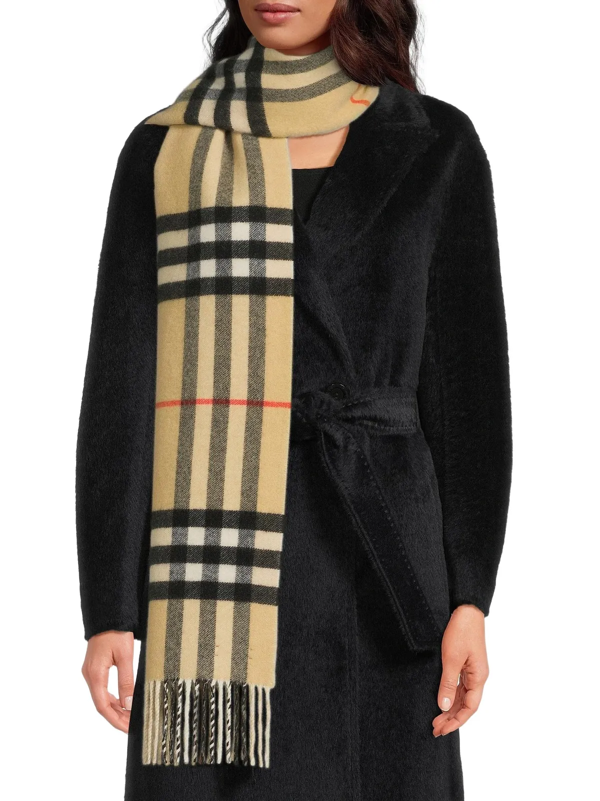 Burberry Women's Double Check Cashmere Scarf