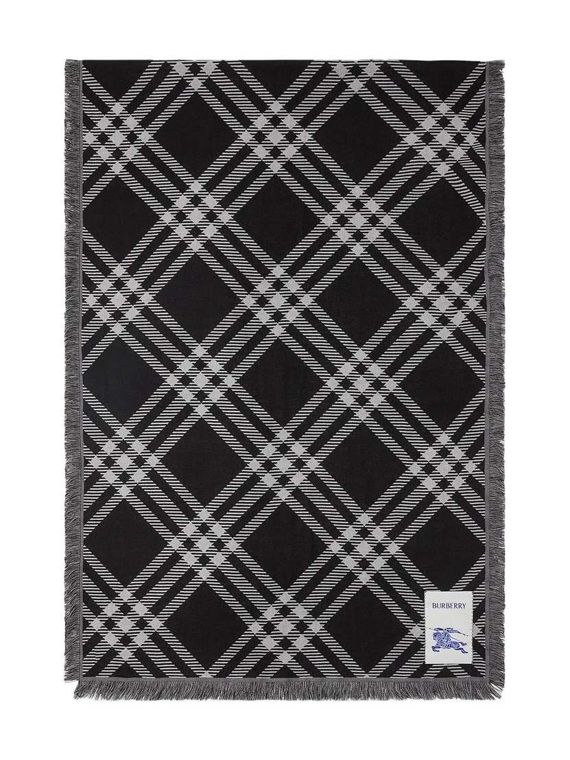 Burberry Women's Wide Check Wool Scarf