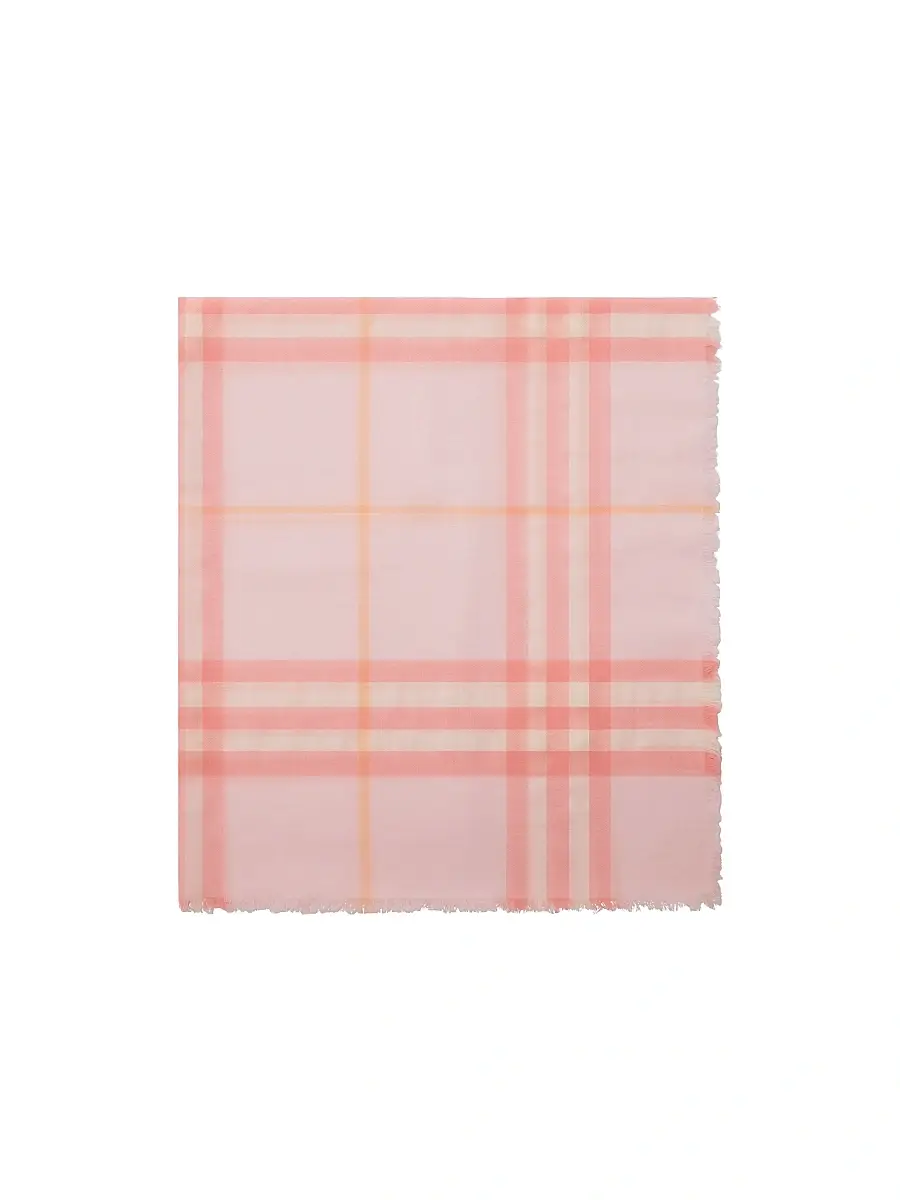 Burberry Women's Check Wool Scarf - Sugar | Thumbnail 3