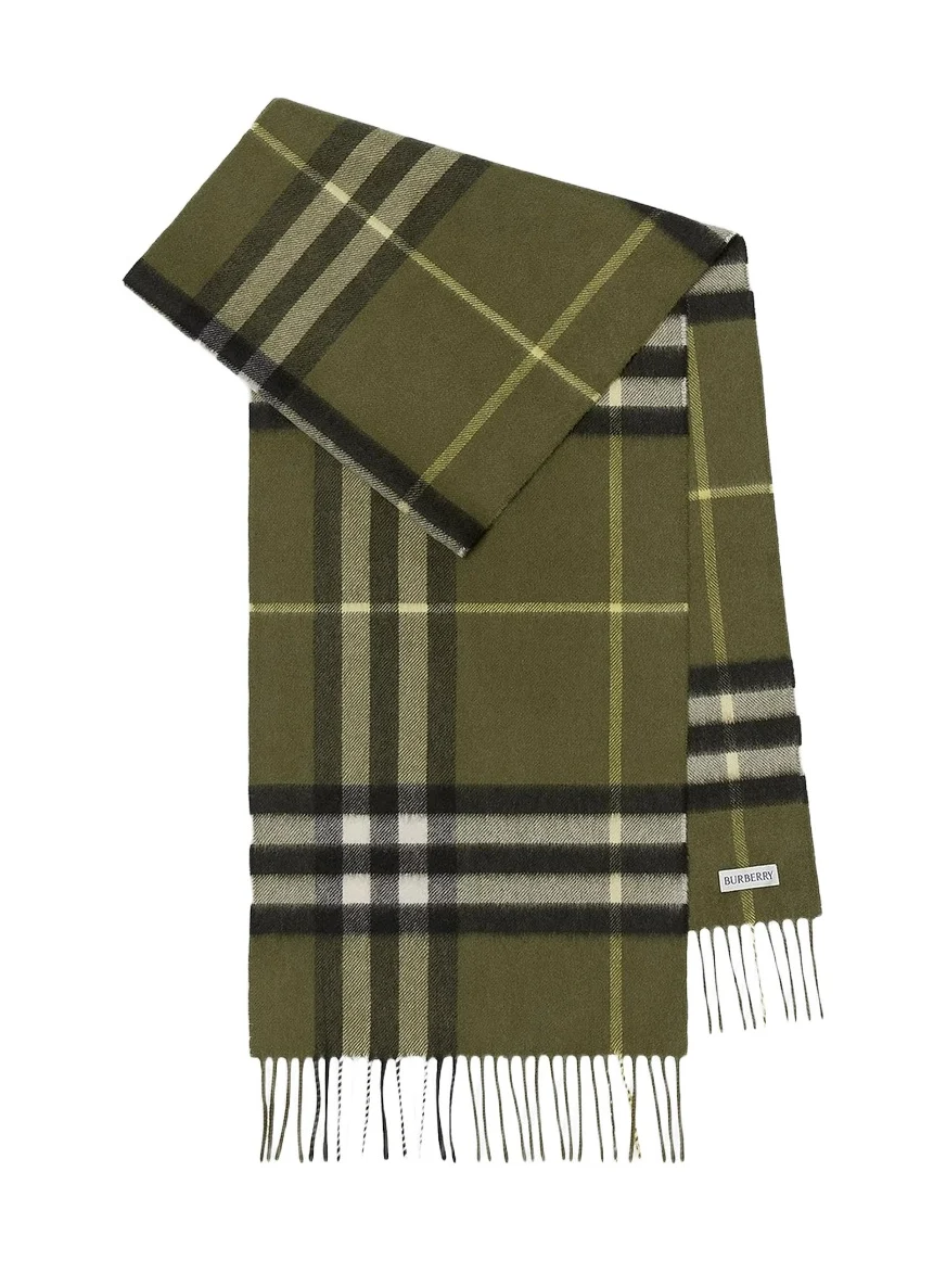 Women's Check Cashmere Scarf Women's Check Cashmere Scarf
