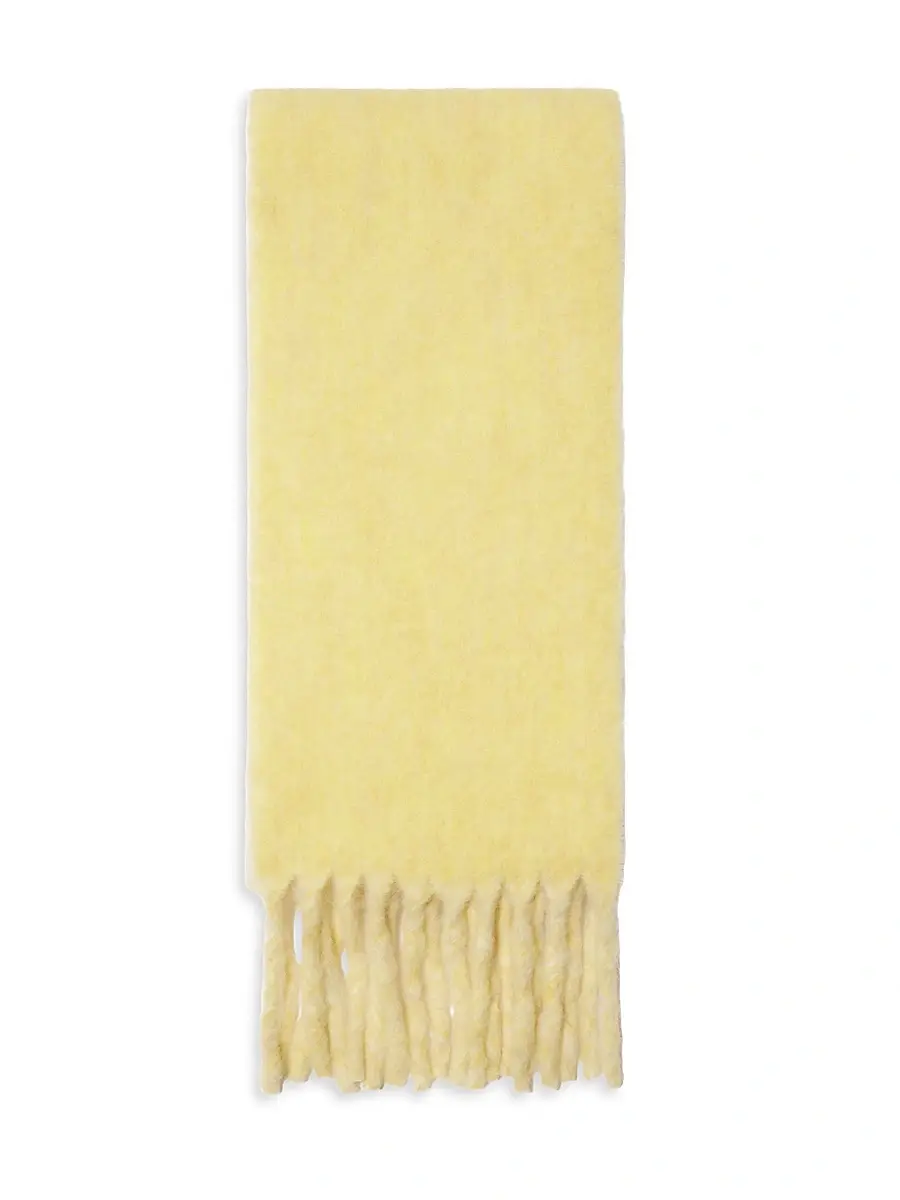 Burberry Women's Mu Logo Alpaca-Blend Jacquard Scarf | Thumbnail 6 Burberry Women's Mu Logo Alpaca-Blend Jacquard Scarf | Thumbnail 6