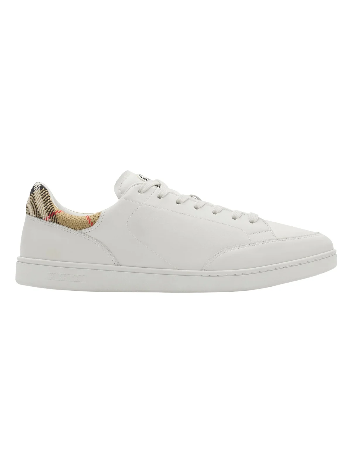Burberry Men's Set Check-Trim Leather Low-Top Sneakers