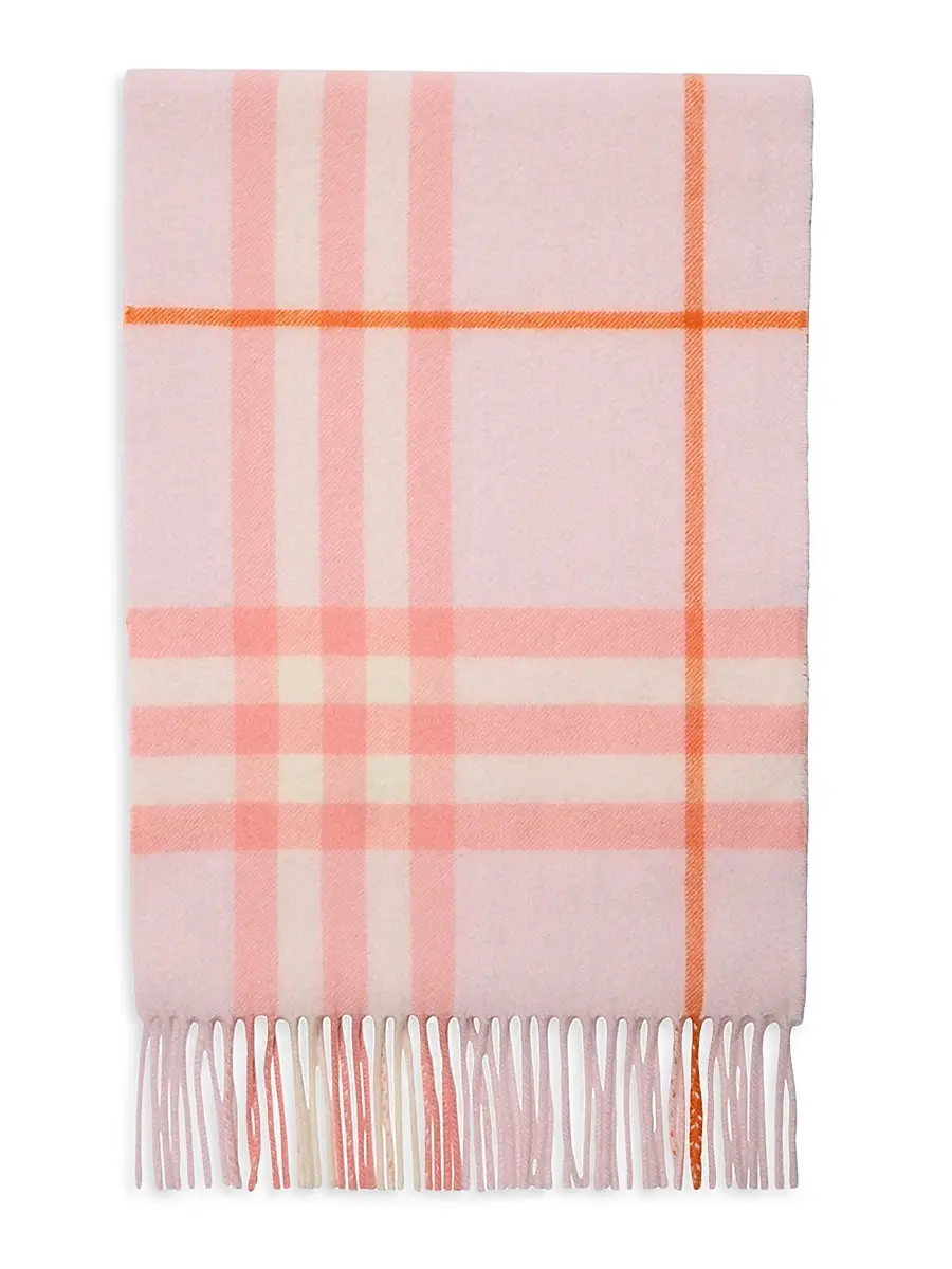 Burberry Women's Check Cashmere Scarf | Thumbnail 2 Burberry Women's Check Cashmere Scarf | Thumbnail 2