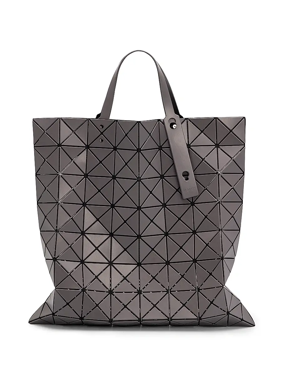 Bao Bao Issey Miyake Men's Lucent Matte Tote Bag - Charcoal Gray | Image 1 Bao Bao Issey Miyake Men's Lucent Matte Tote Bag - Charcoal Gray | Image 1