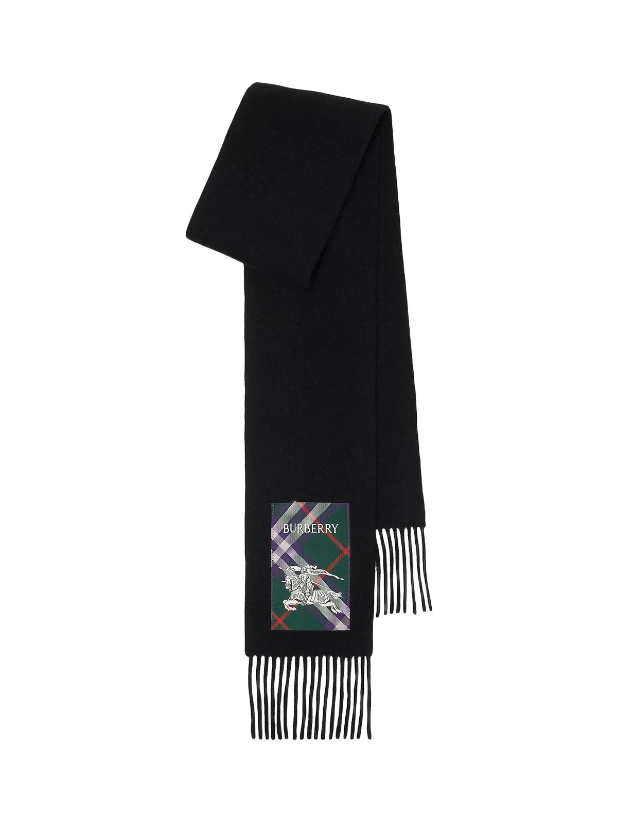 Burberry Unisex Check Label Cashmere Scarf