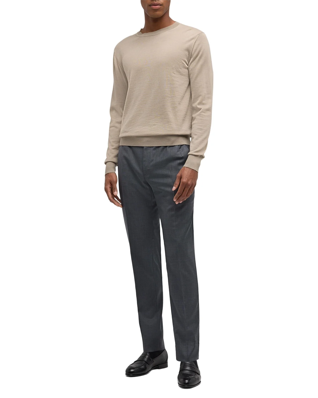 Men's Textured Wool Dress Pants Men's Textured Wool Dress Pants