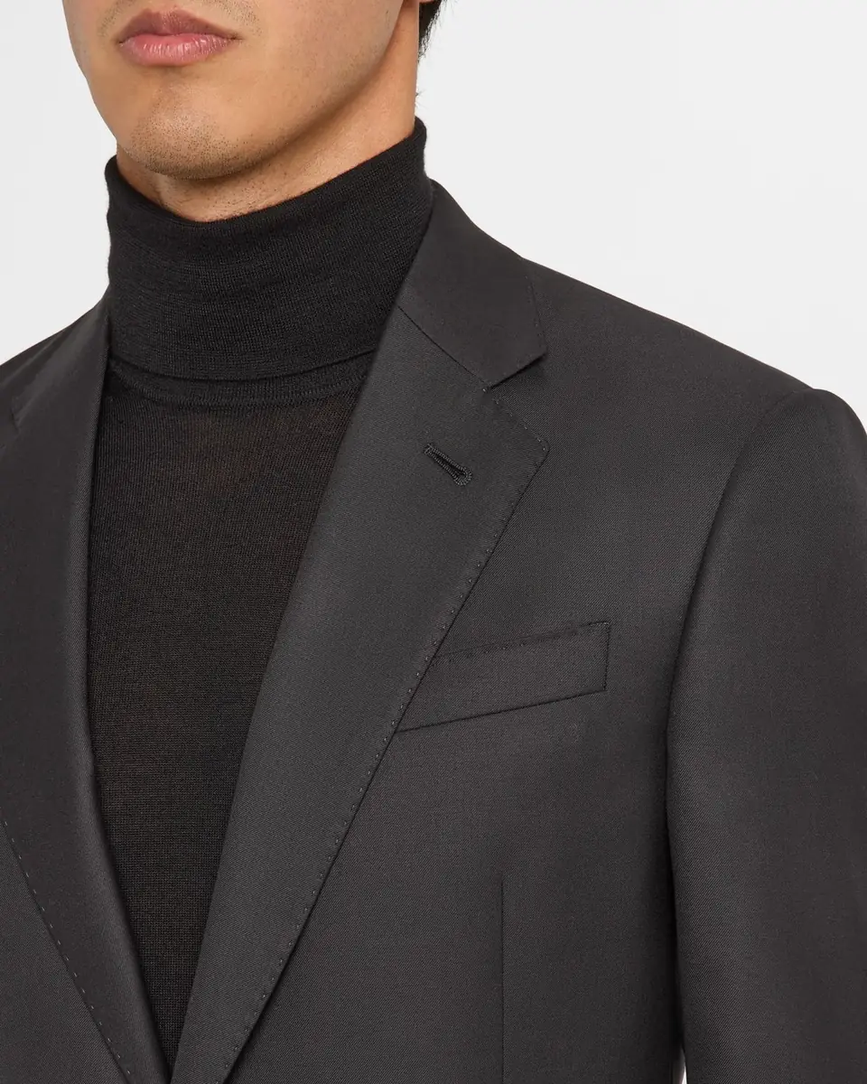 Giorgio Armani Men's Basic Wool Two-Piece Suit | Thumbnail 2 Giorgio Armani Men's Basic Wool Two-Piece Suit | Thumbnail 2