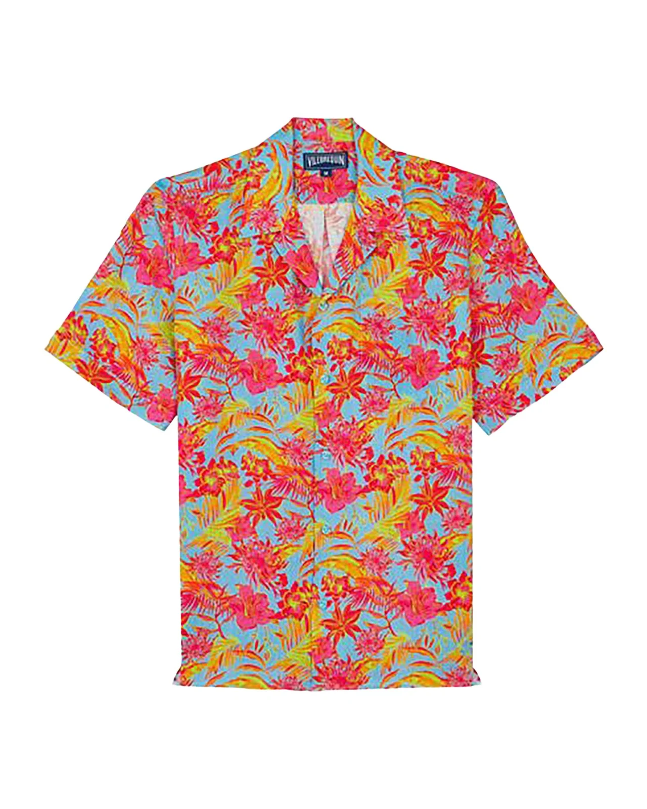 Vilebrequin Men's Tahiti Flower-Print Camp Shirt