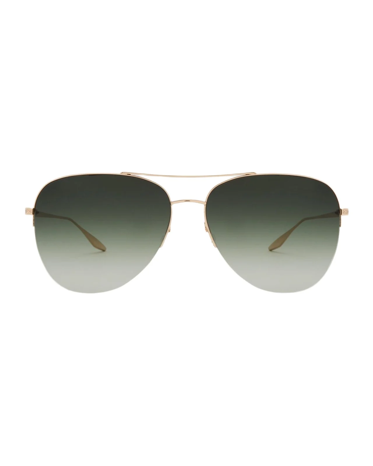 BARTON PERREIRA Chevalier Green Titanium Aviator Sunglasses
