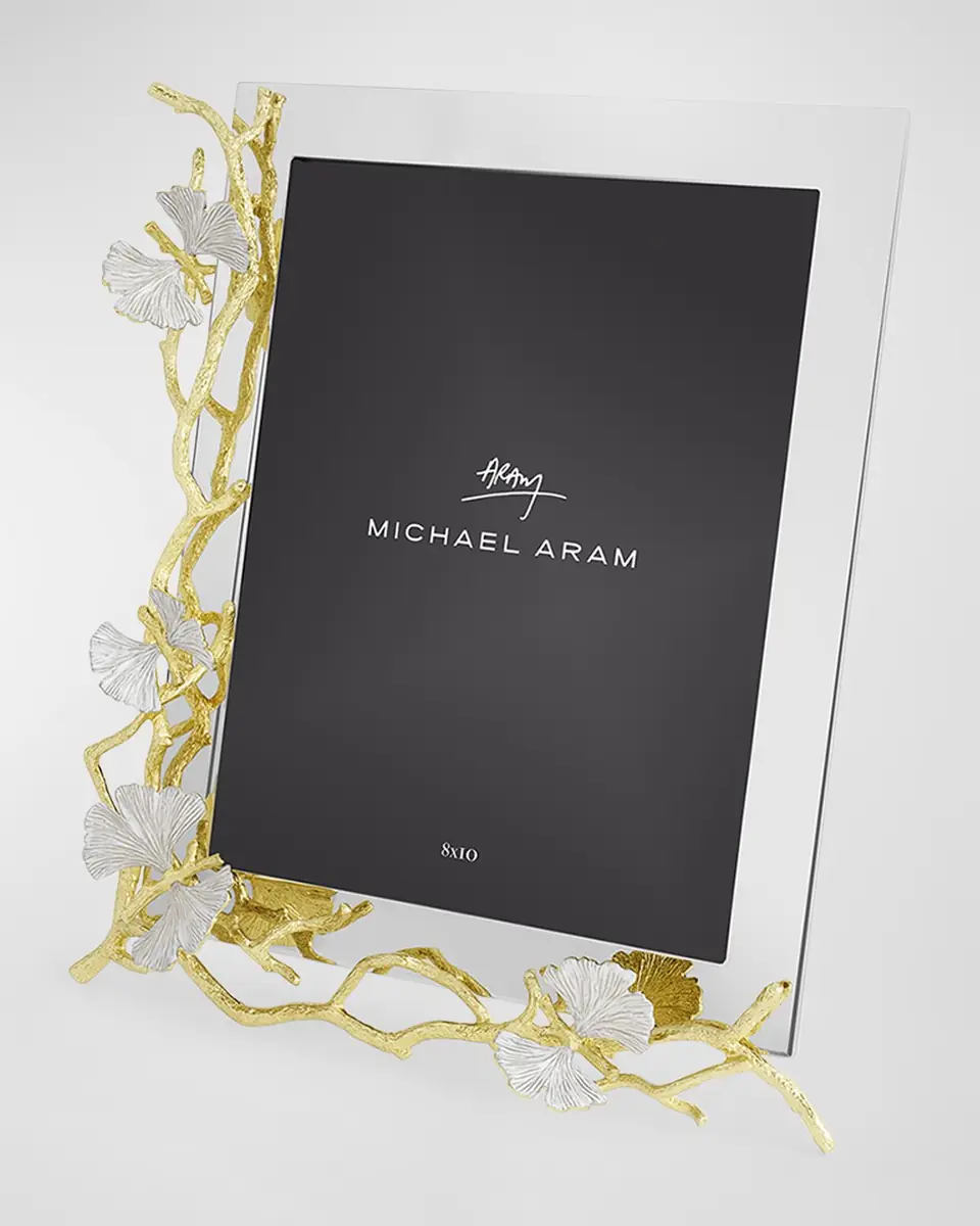 Michael Aram Butterfly Ginkgo White and Gold Frame | Thumbnail 2