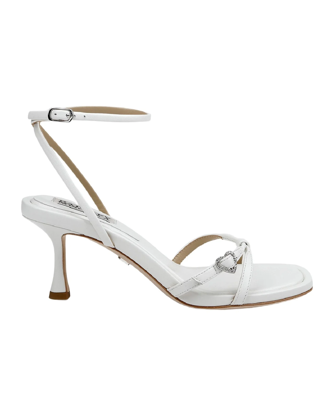 BADGLEY MISCHKA Brynna Metallic Ankle-Strap Sandals