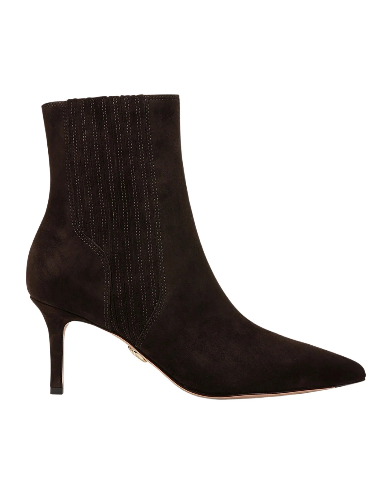 70mm Lisa Suede Stiletto Ankle Booties