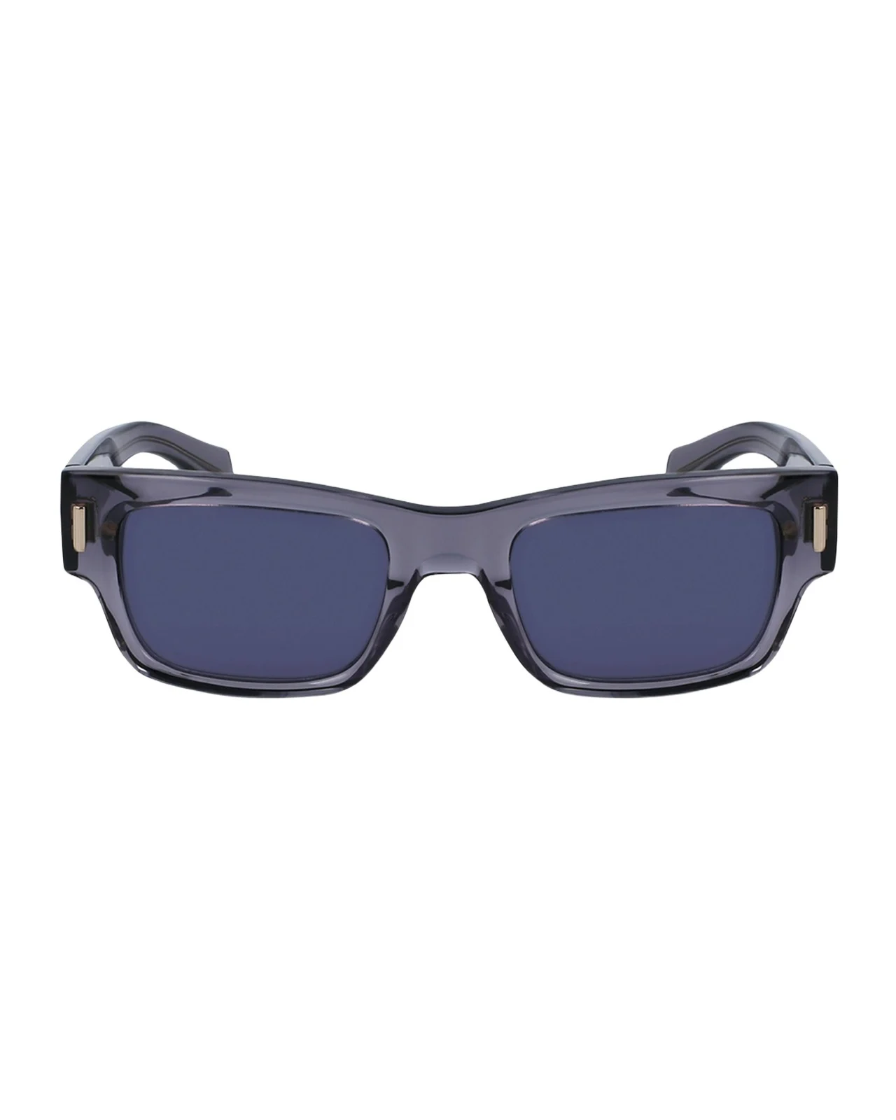 Ferragamo Men's Rivets Acetate Rectangle Sunglasses, 53mm