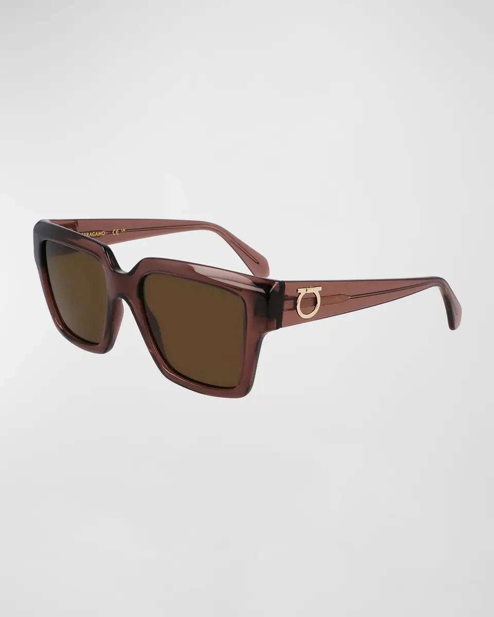 Ferragamo Gancini Acetate Square Sunglasses | Thumbnail 3