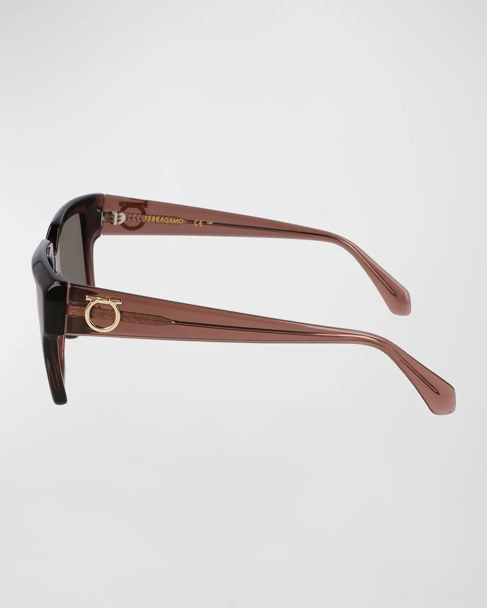 Ferragamo Gancini Acetate Square Sunglasses | Thumbnail 4