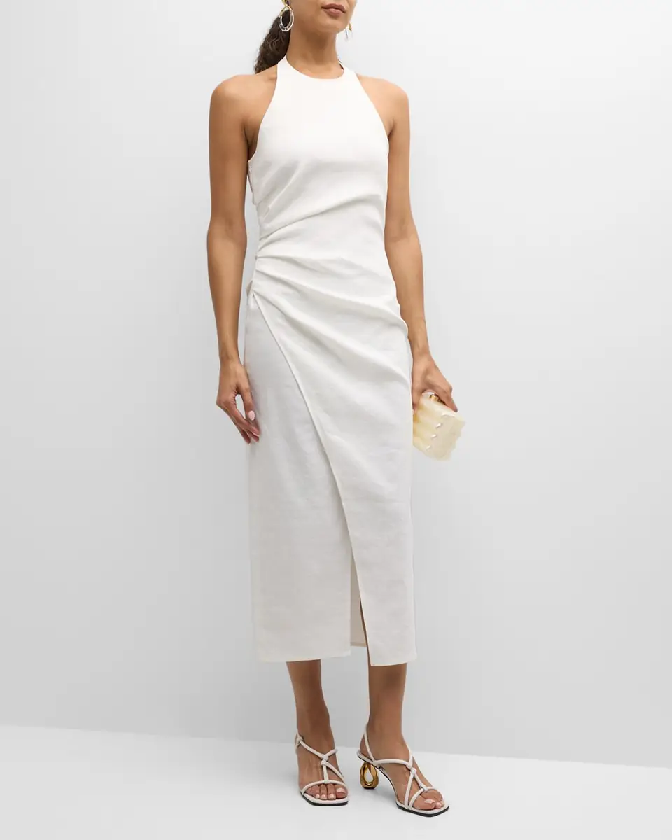 A.L.C. Sylvie Halter Midi Dress | Thumbnail 3 A.L.C. Sylvie Halter Midi Dress | Thumbnail 3