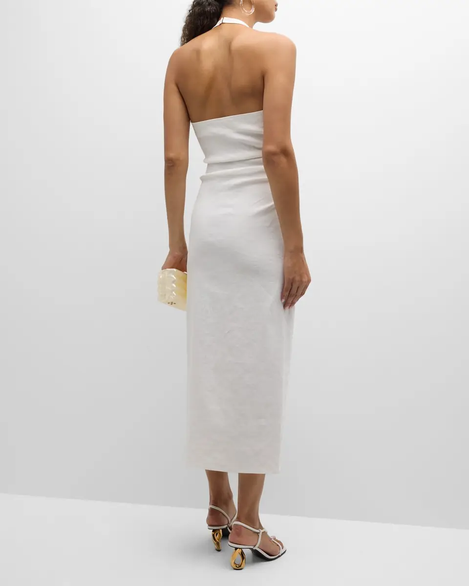 A.L.C. Sylvie Halter Midi Dress | Thumbnail 6 A.L.C. Sylvie Halter Midi Dress | Thumbnail 6