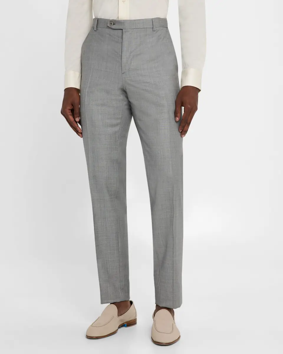 Brioni Men's Wool Sharkskin Pants | Thumbnail 4