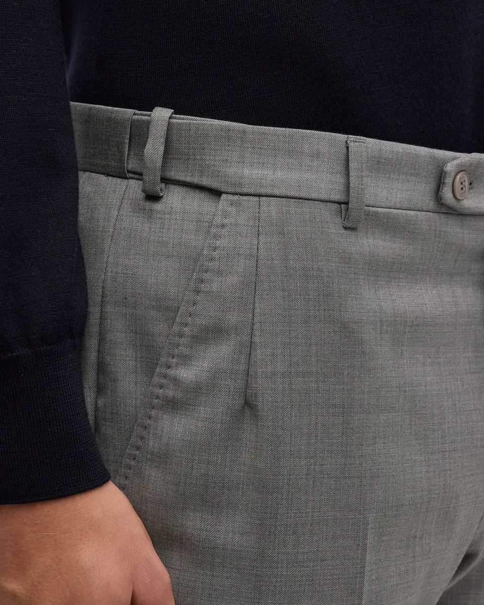 Brioni Men's Wool Sharkskin Pants | Thumbnail 7