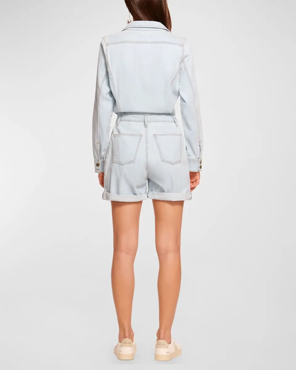 Ramy Brook Lavinia Long-Sleeve Denim Romper | Thumbnail 3 Ramy Brook Lavinia Long-Sleeve Denim Romper | Thumbnail 3