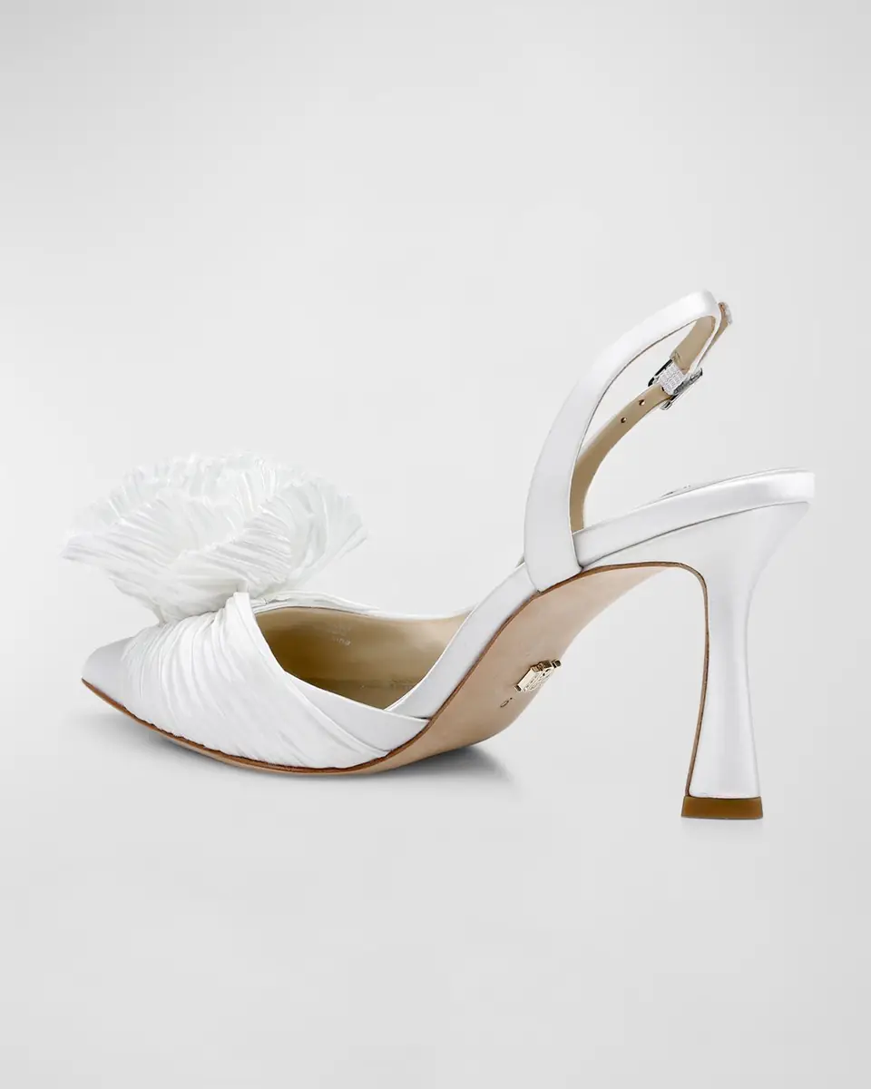 BADGLEY MISCHKA Blaire Silk Flower Slingback Pumps | Thumbnail 3