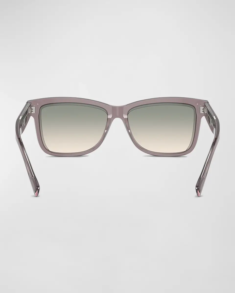 Brunello Cucinelli Logo Acetate Butterfly Sunglasses | Thumbnail 4