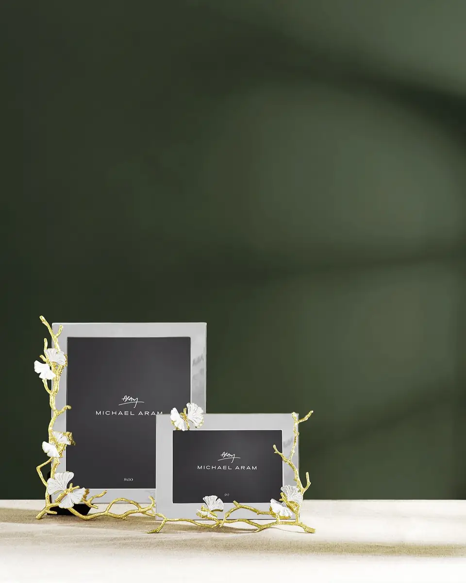Michael Aram Butterfly Ginkgo White and Gold Frame | Thumbnail 5 Michael Aram Butterfly Ginkgo White and Gold Frame | Thumbnail 5