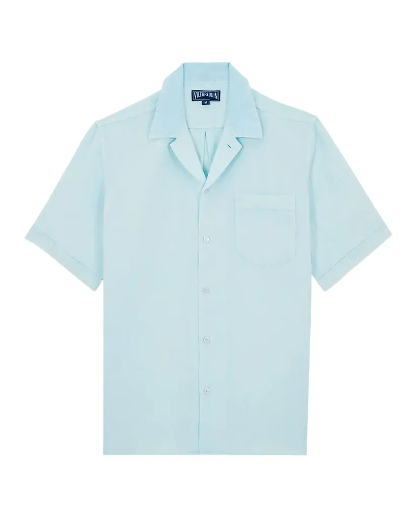 Vilebrequin Men's Linen Pocket Camp Shirt