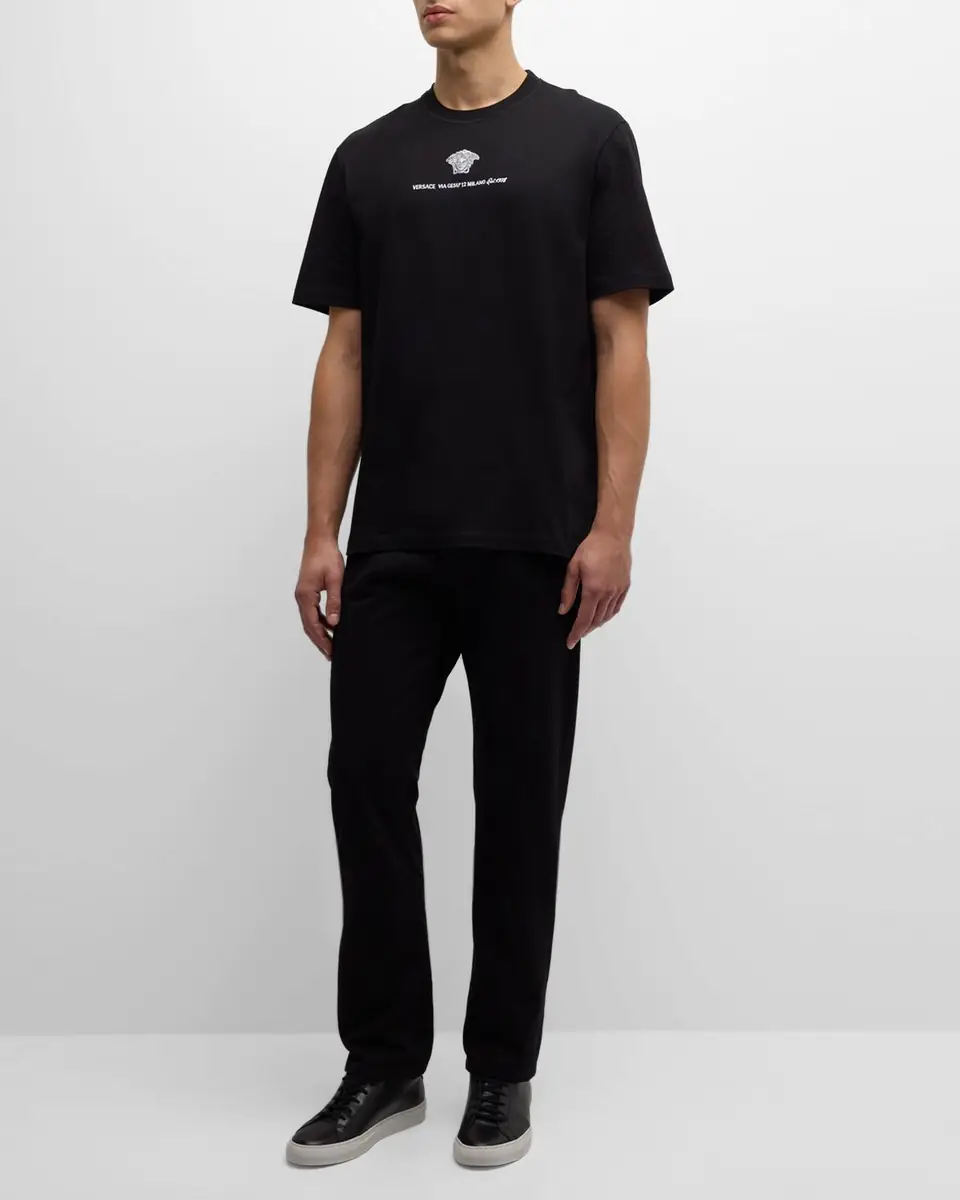 Versace Men's Medusa Embroidered T-Shirt | Thumbnail 2