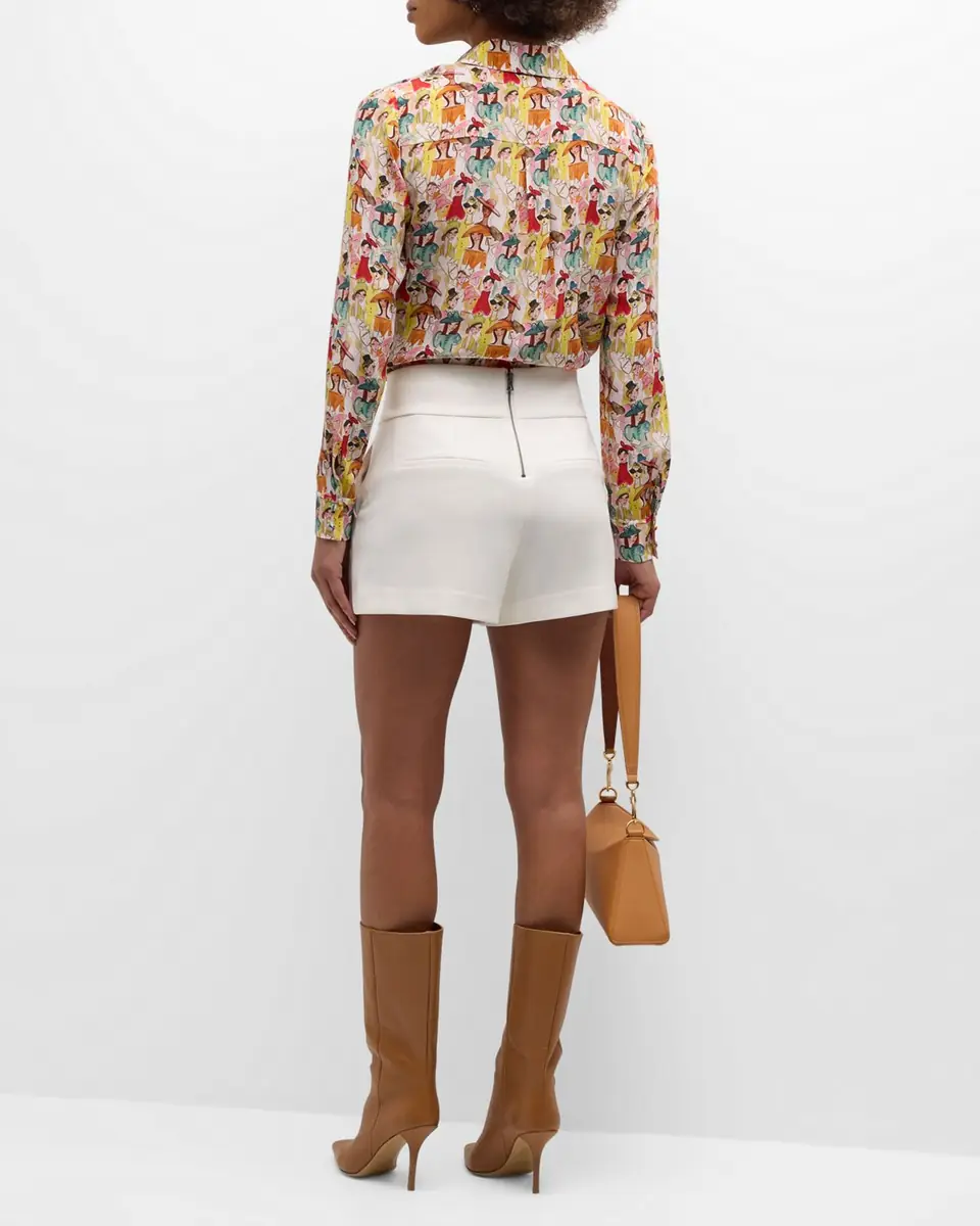 Alice + Olivia Donald High-Waist Shorts | Thumbnail 4 Alice + Olivia Donald High-Waist Shorts | Thumbnail 4