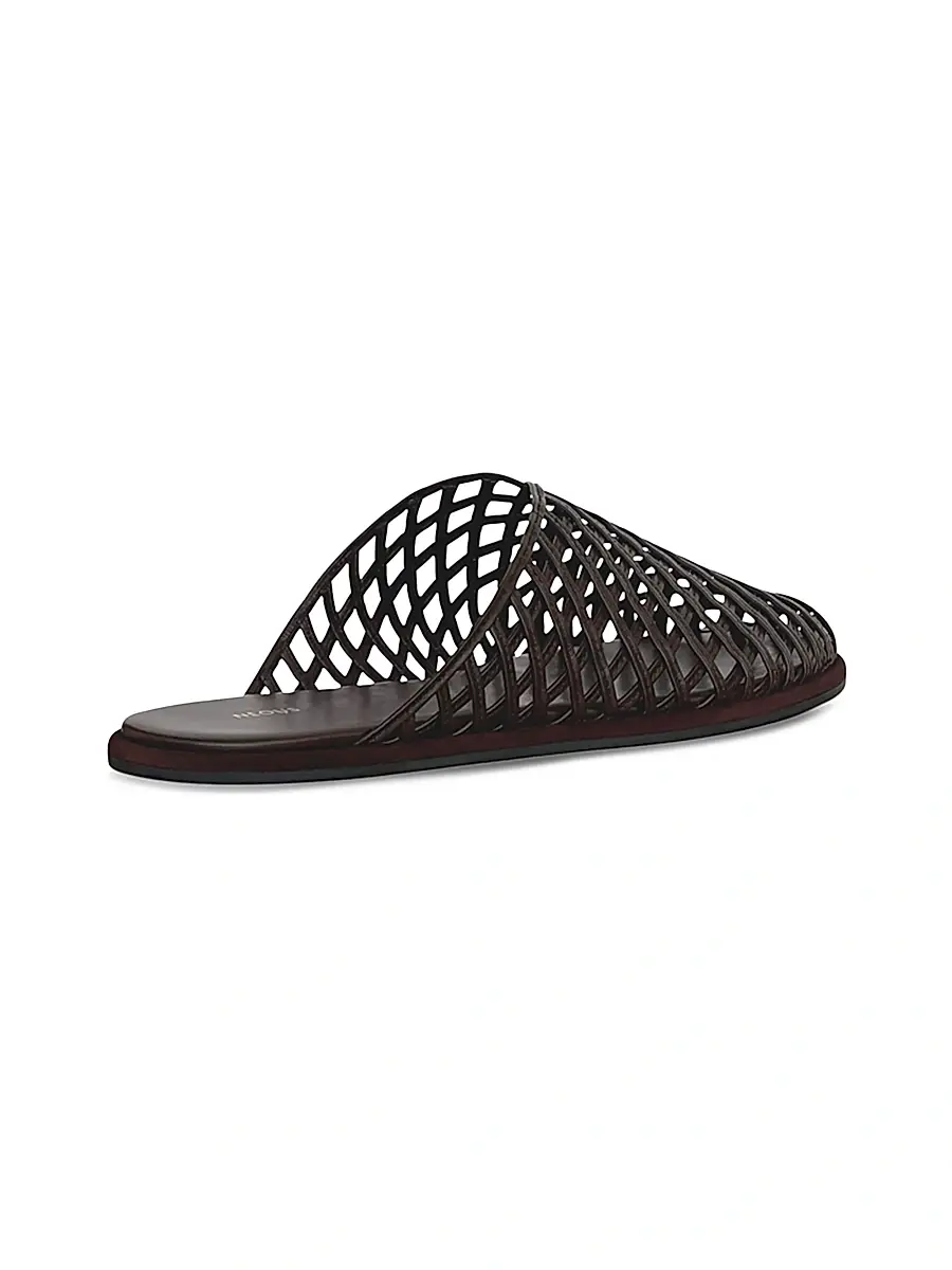 NEOUS Women's Atik Woven Leather Flat Mules | Thumbnail 2 NEOUS Women's Atik Woven Leather Flat Mules | Thumbnail 2