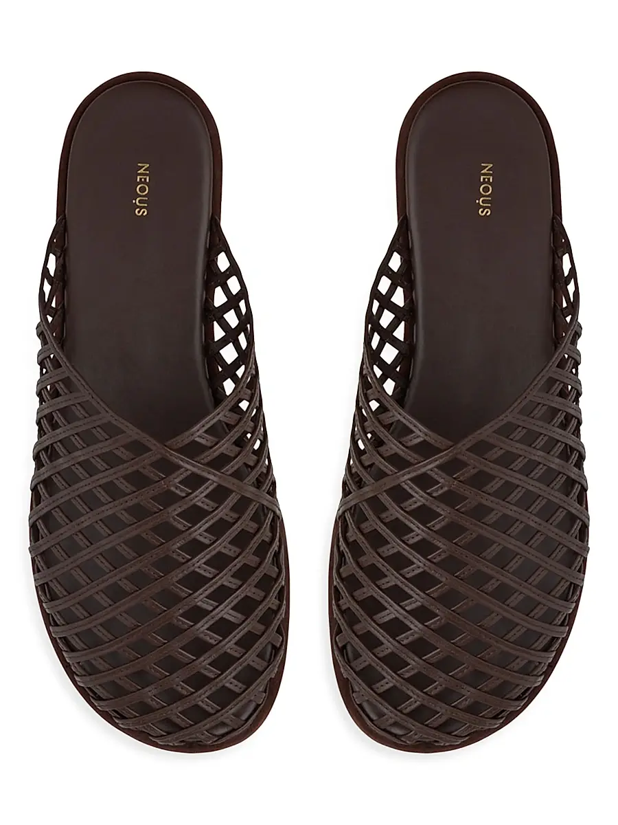 NEOUS Women's Atik Woven Leather Flat Mules | Thumbnail 3 NEOUS Women's Atik Woven Leather Flat Mules | Thumbnail 3