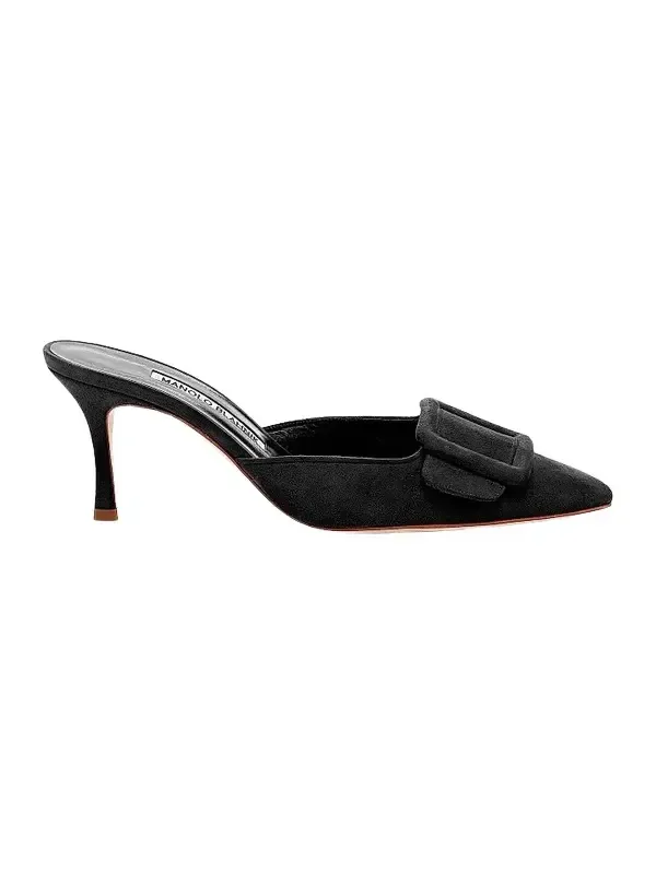 Women's Maysale 70MM Buckle Suede Mules