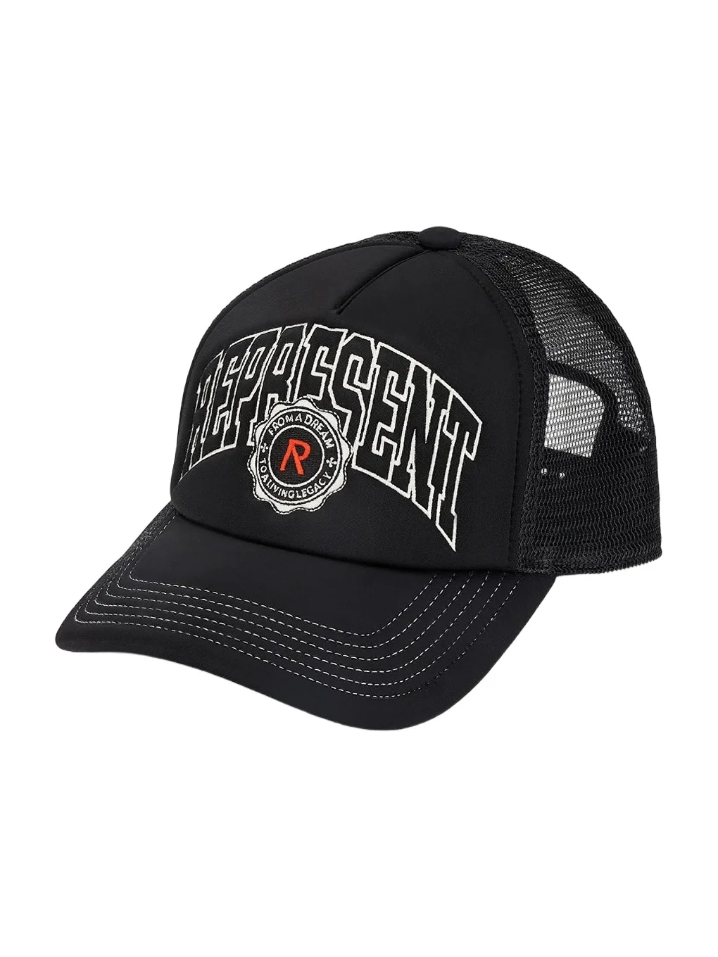 Represent Men's Legacy Crest Logo Trucker Hat
