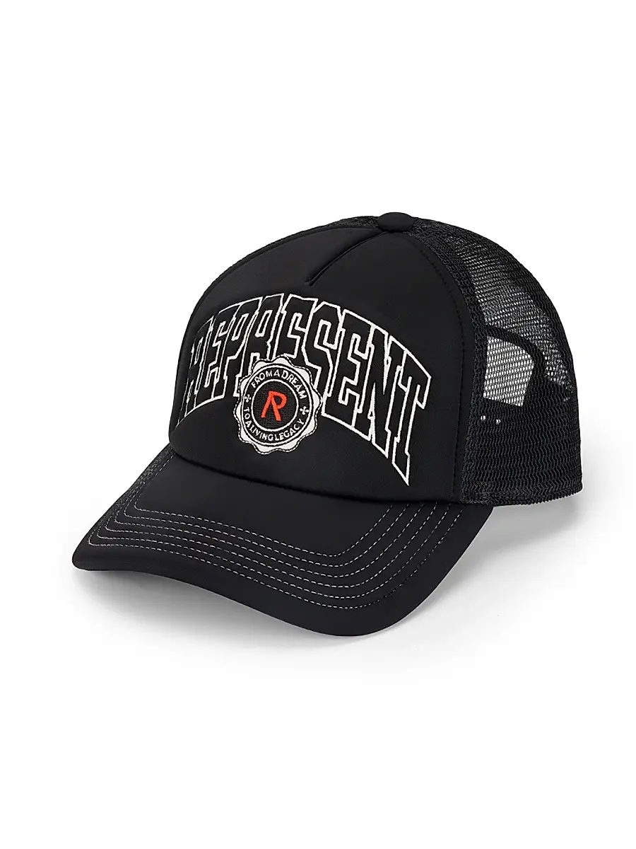Represent Men's Legacy Crest Logo Trucker Hat