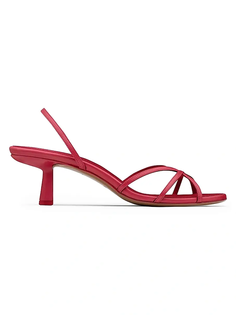 NEOUS Women's Nostalgic Modernism Ibor 55MM Leather Slingback Sandals - Ruby - Size 10 | Image 1 NEOUS Women's Nostalgic Modernism Ibor 55MM Leather Slingback Sandals - Ruby - Size 10 | Image 1