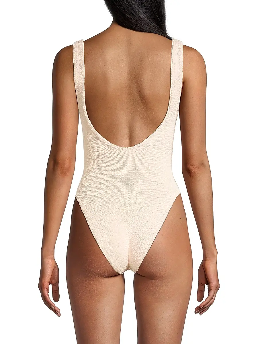 Hunza G Women's Domino One-Piece Swimsuit | Thumbnail 4 Hunza G Women's Domino One-Piece Swimsuit | Thumbnail 4