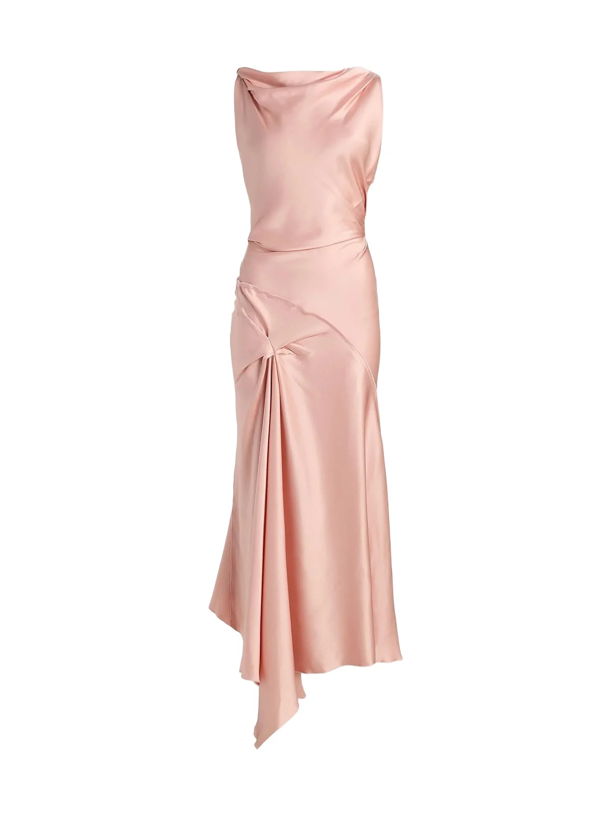 Women's Posy Draped Satin Midi-Dress Women's Posy Draped Satin Midi-Dress