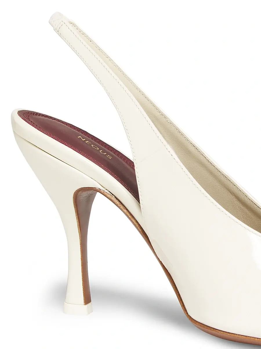 NEOUS Women's Hamal 85MM Patent Leather Peep-Toe Slingback Pumps | Thumbnail 5 NEOUS Women's Hamal 85MM Patent Leather Peep-Toe Slingback Pumps | Thumbnail 5