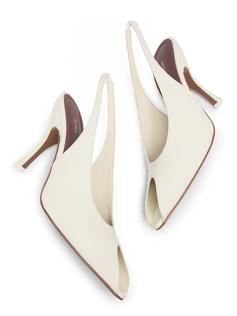 NEOUS Women's Hamal 85MM Patent Leather Peep-Toe Slingback Pumps | Thumbnail 6 NEOUS Women's Hamal 85MM Patent Leather Peep-Toe Slingback Pumps | Thumbnail 6
