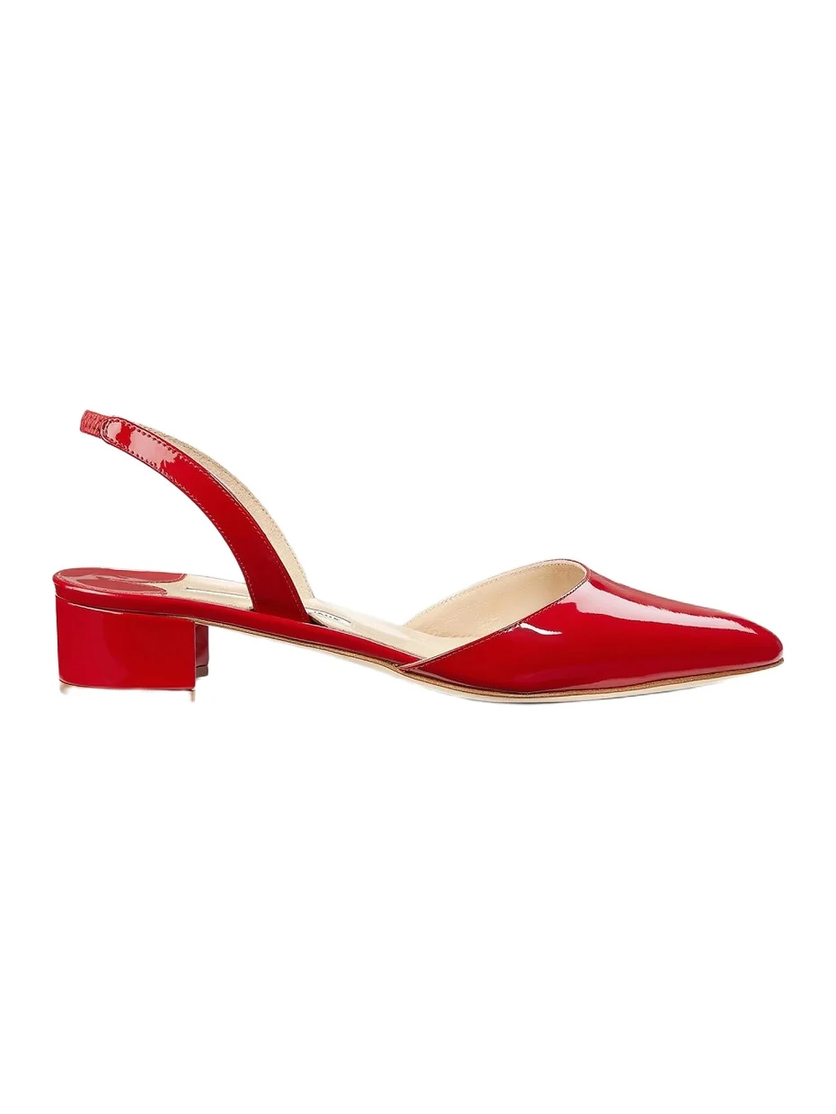 Women's Aspro Patent Leather Slingback Pumps Women's Aspro Patent Leather Slingback Pumps