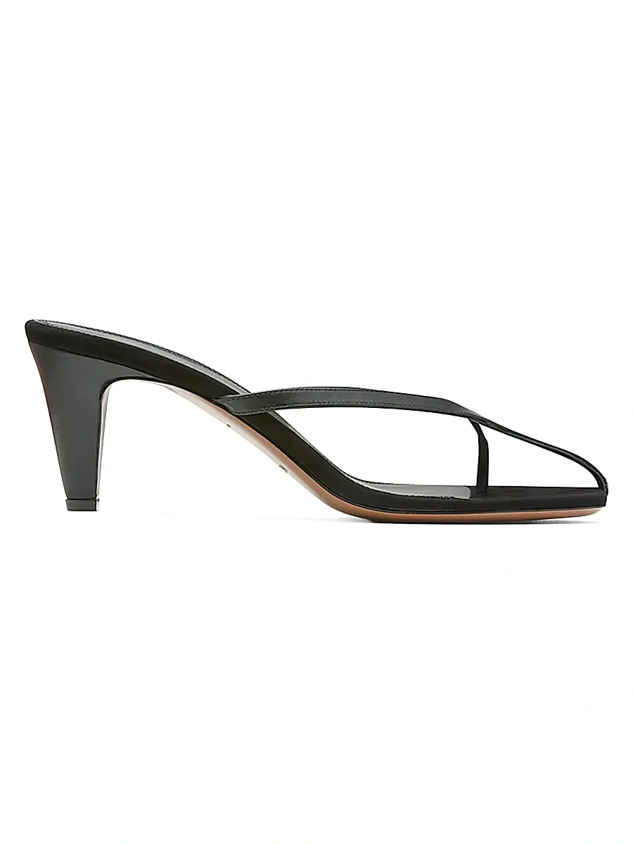 NEOUS Women's Antares Leather Kitten Heel Sandals