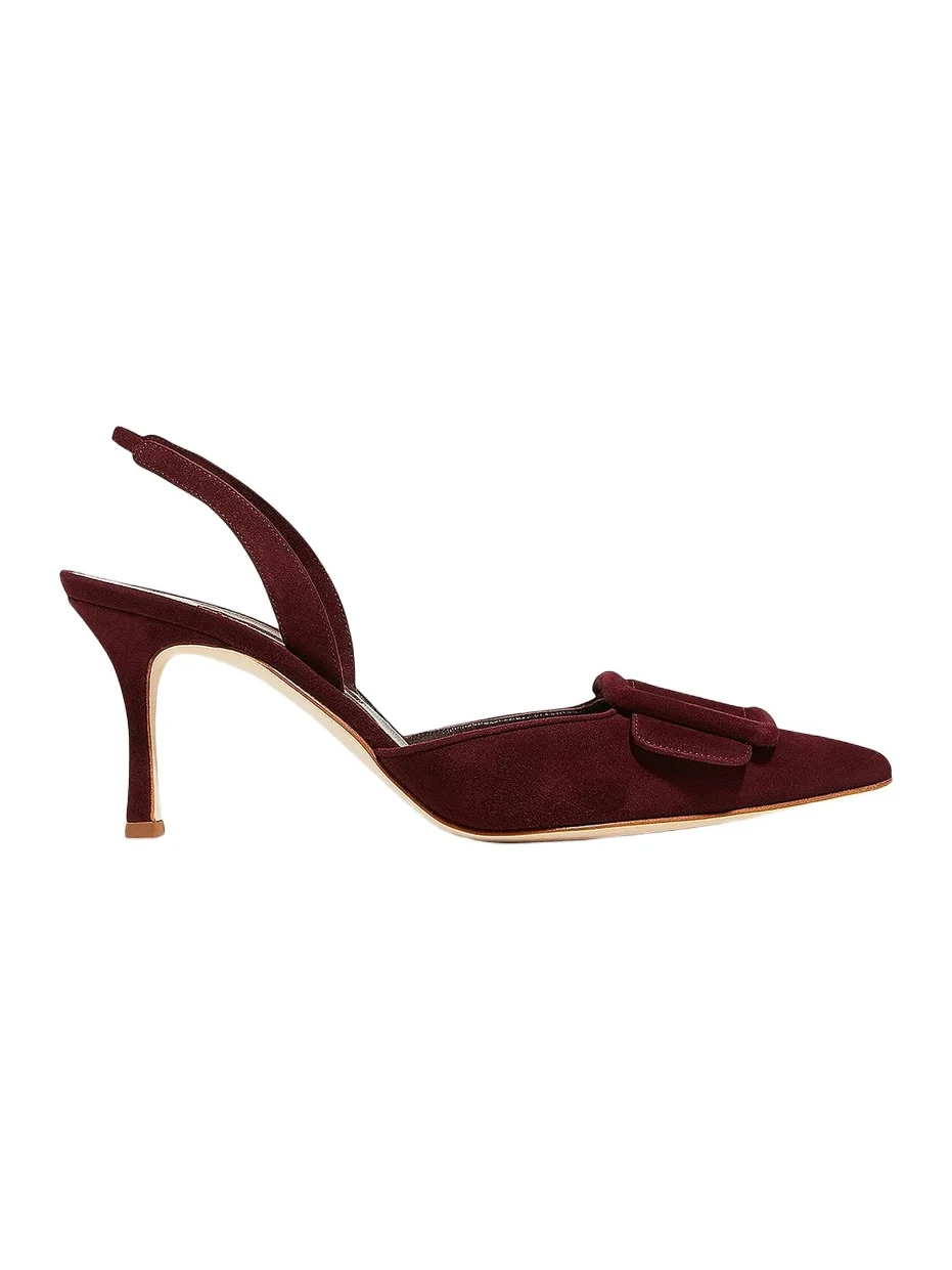 Women's Maysli 70MM Suede Slingback Pumps Women's Maysli 70MM Suede Slingback Pumps