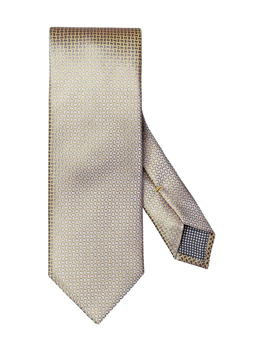 Men's Micro Geometric Silk Tie Men's Micro Geometric Silk Tie
