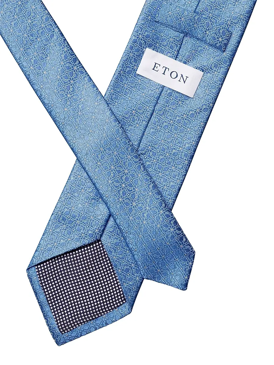 Eton Men's Floral Silk Tie | Thumbnail 3 Eton Men's Floral Silk Tie | Thumbnail 3